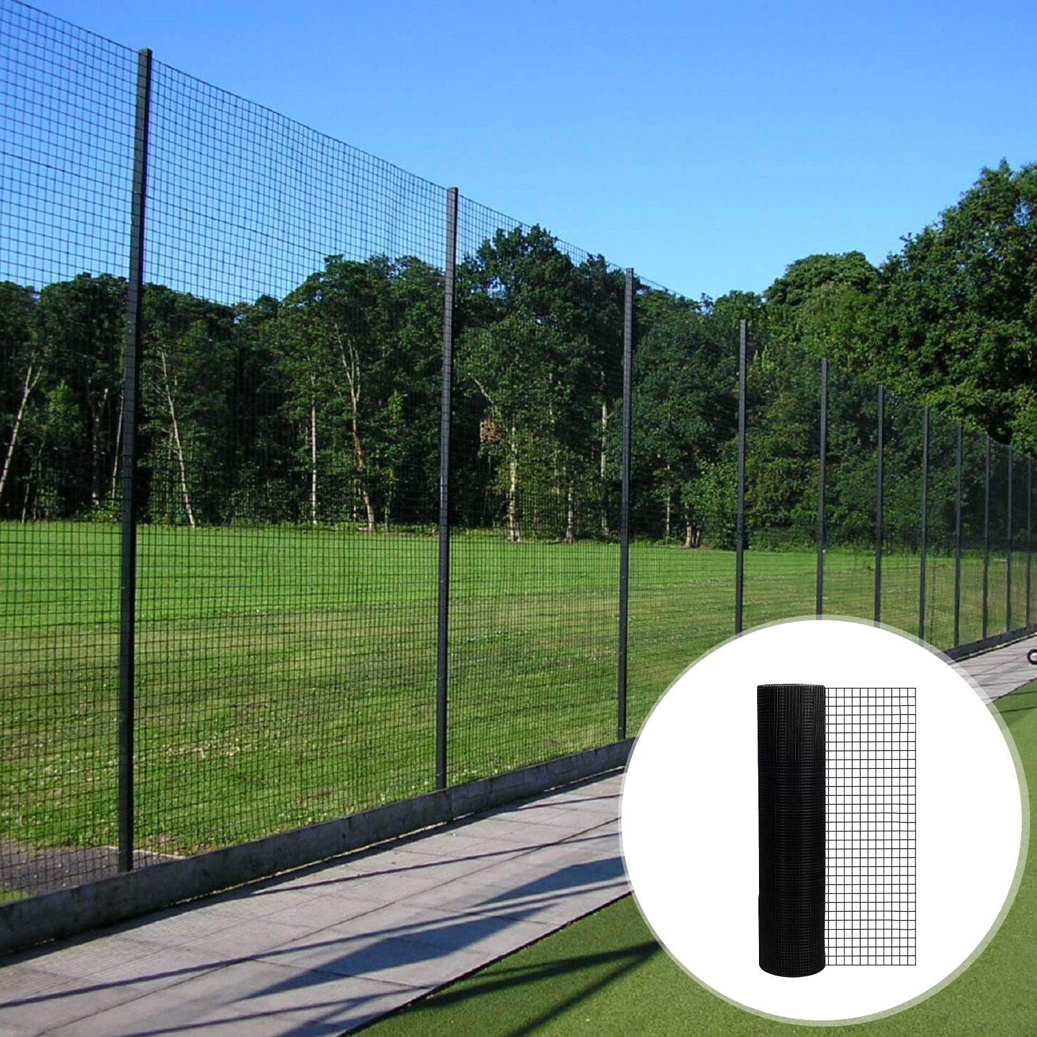 Vinyl Coated Hardware Cloth, 21 Gauge, Galvanized Steel, For Poultry Netting And Chicken Coop - Black Daily Nest