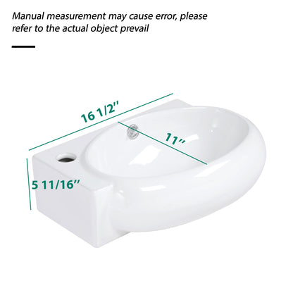 Modern Aesthetic Rectangle Wall Mount Bathroom Sink With Single Faucet Hole Daily Nest
