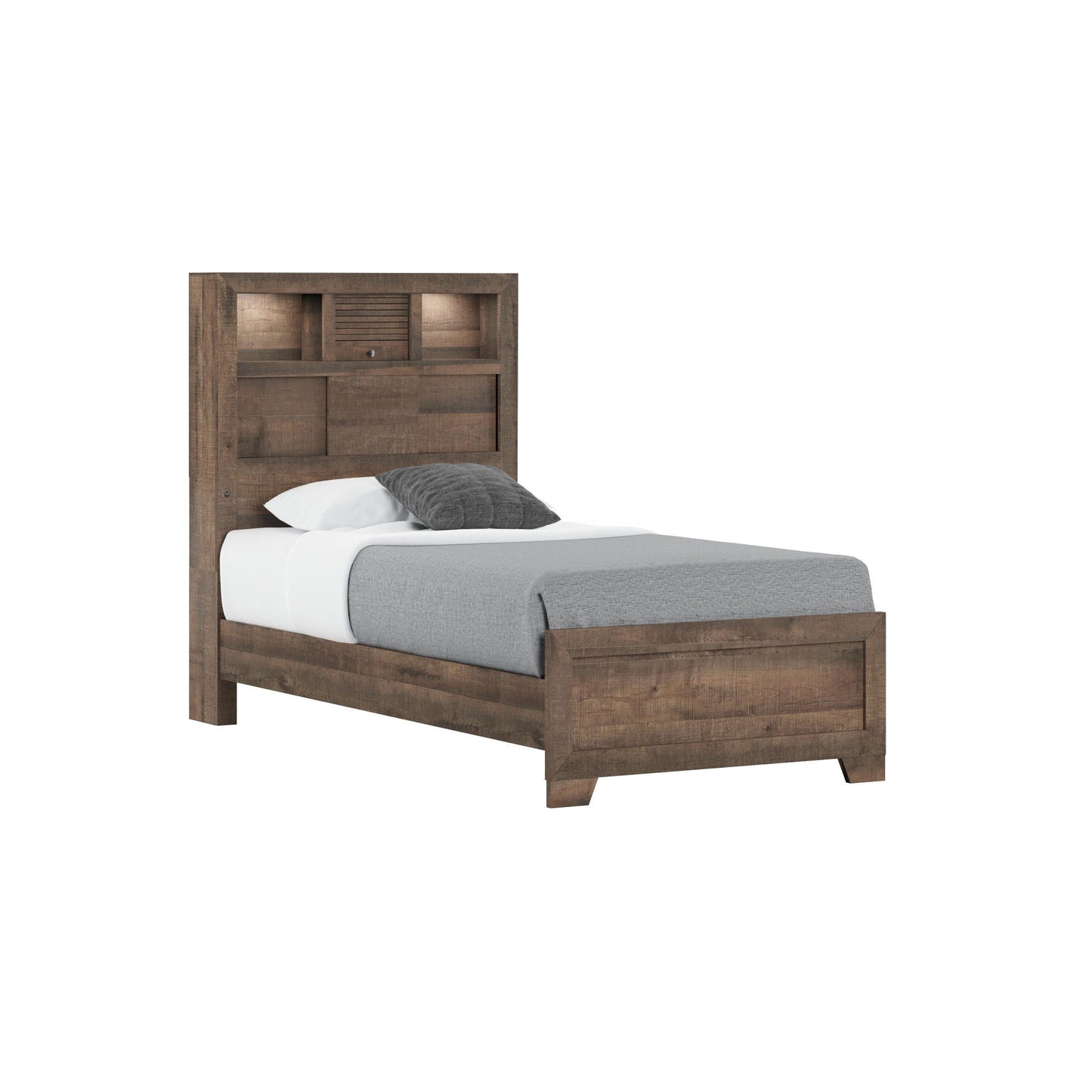 Plinz - Bookcase Bed Emerald Home
