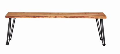 Sherman - Wood Dining Bench - Natural Acacia CoasterEssence
