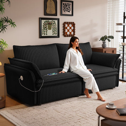 2 In 1 Convertible Sofa Bed, Multi Functional Living Room Furniture Home Essentials