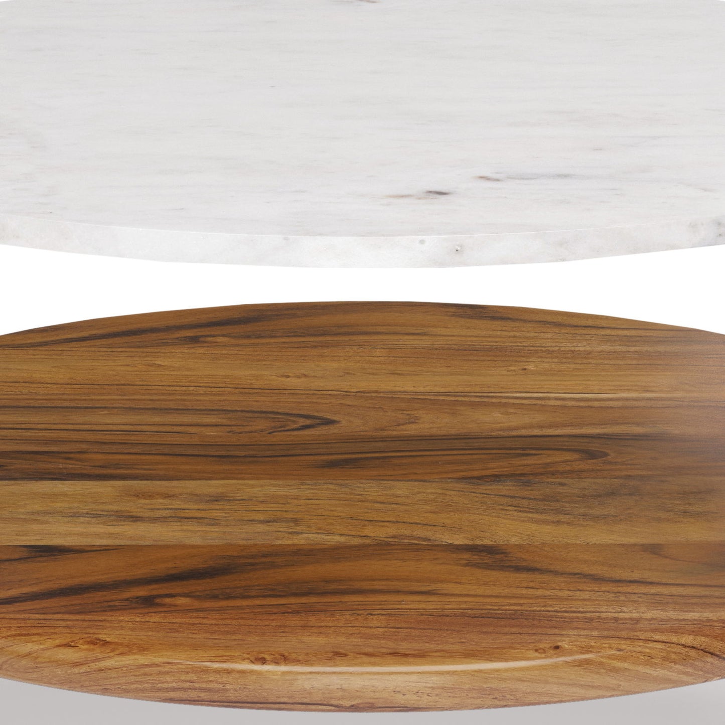Wagner - Round Marble & Wood Table Simpli-Home