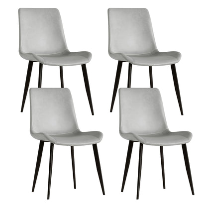 Modern Dining Chair With Carbon Steel Legs Home Essentials