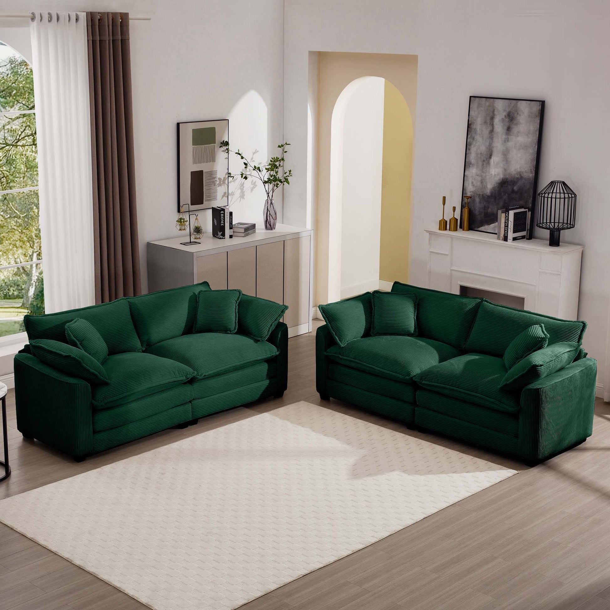 Elegant Oversized Sectional Sofa Set With Deep Seats And Flexible Layout Home Essentials