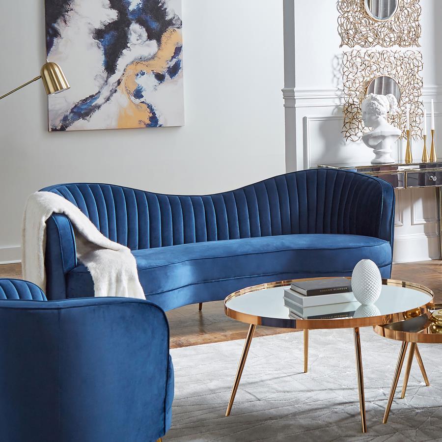Sophia - Upholstered Channel Tufted Sofa CoasterEssence