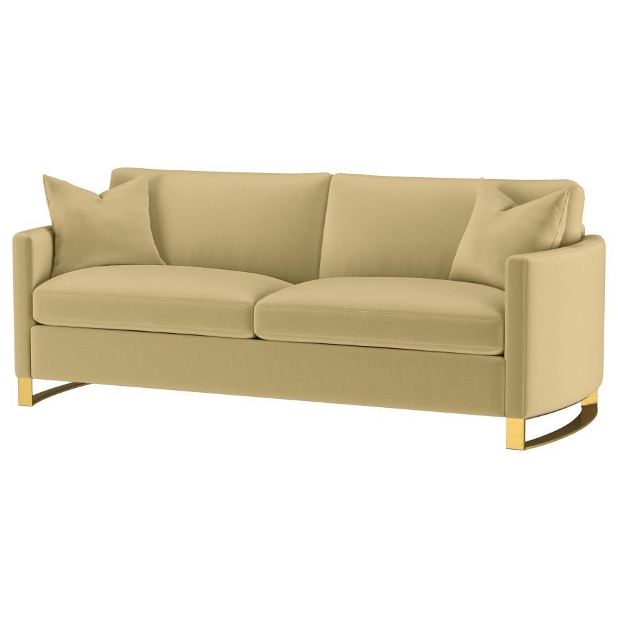 Corliss - Upholstered Arched Arm Sofa CoasterElevations