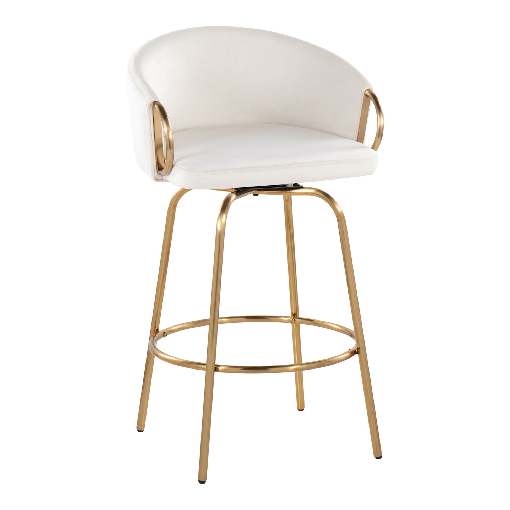 Claire - Contemporary & Glam Counter Stool (Set of 2) Lumi Source
