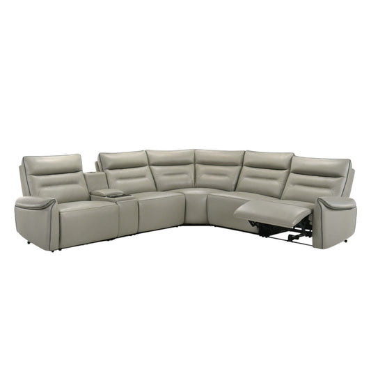 Jayke - Power Motion Sectional Sofa - Light Gray Acme