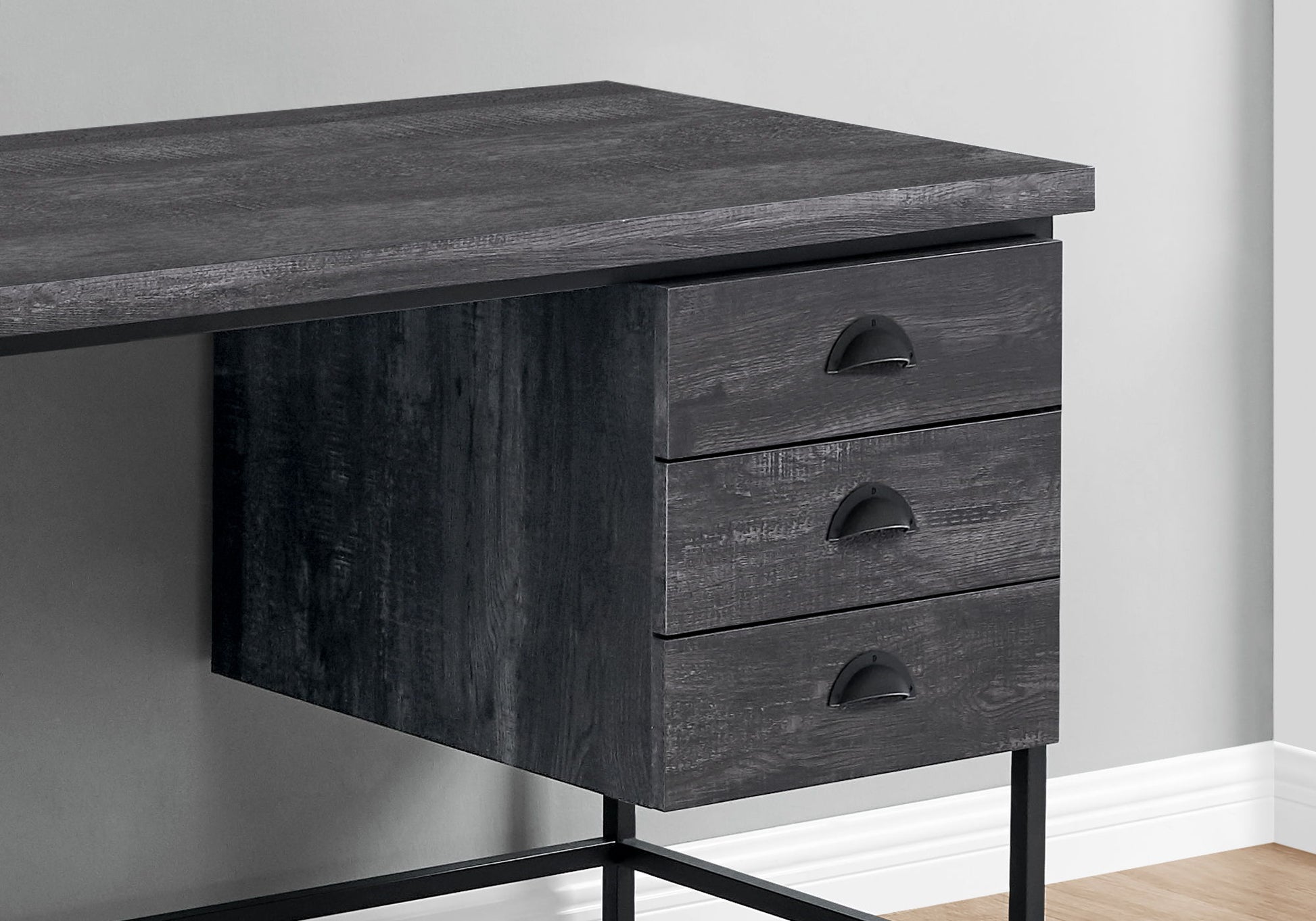 Computer Desk For Home Office, Laptop, 3 Storage Drawers, Contemporary & Moder 8th Street