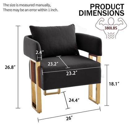 Modern Classic Design Decorative Chair Teddy Fleece Upholstered And Metal Foot Home Essentials