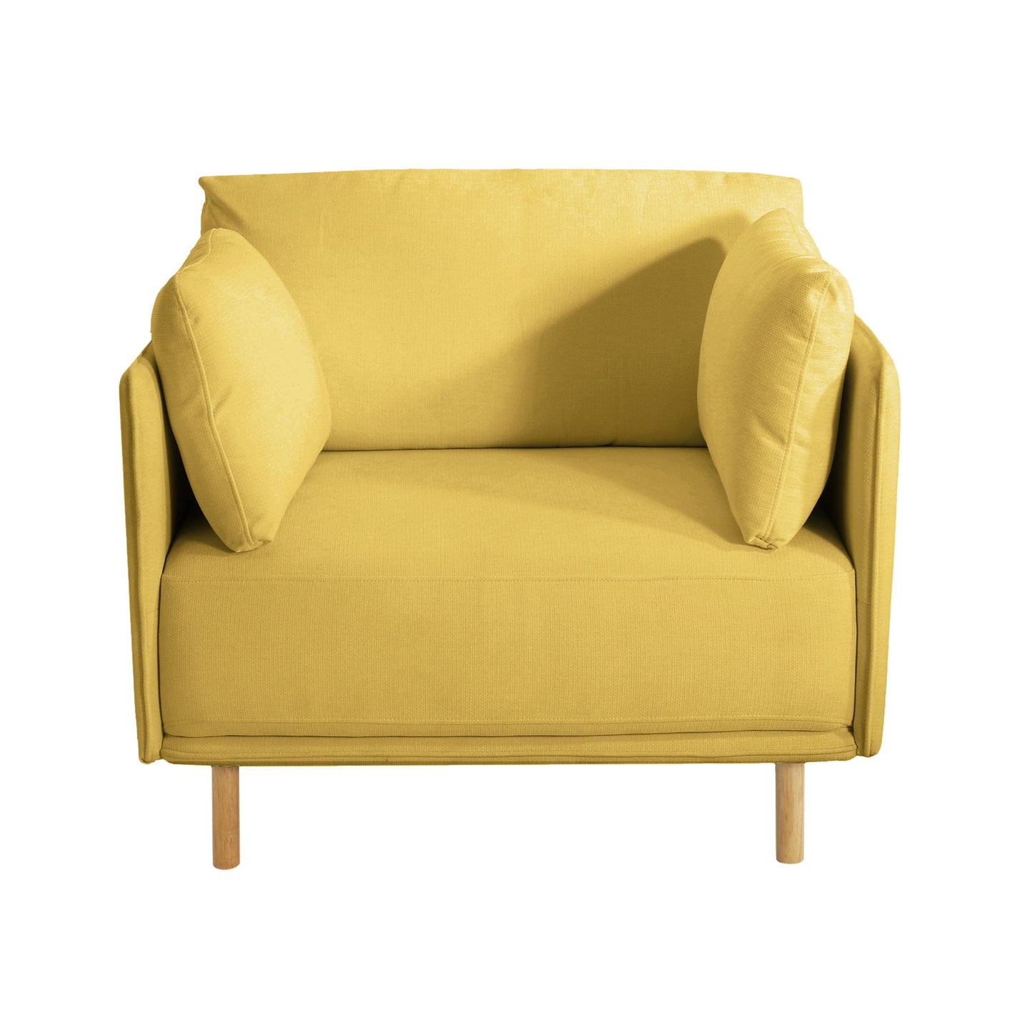 Modern Upholstered Accent Chair With Soft Cushions, Sleek Armrest Design Noble House
