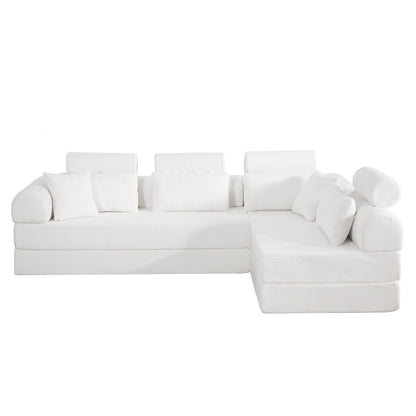 Modern L-Shape Modular Sectional Sofa, Compressed Design Home Essentials