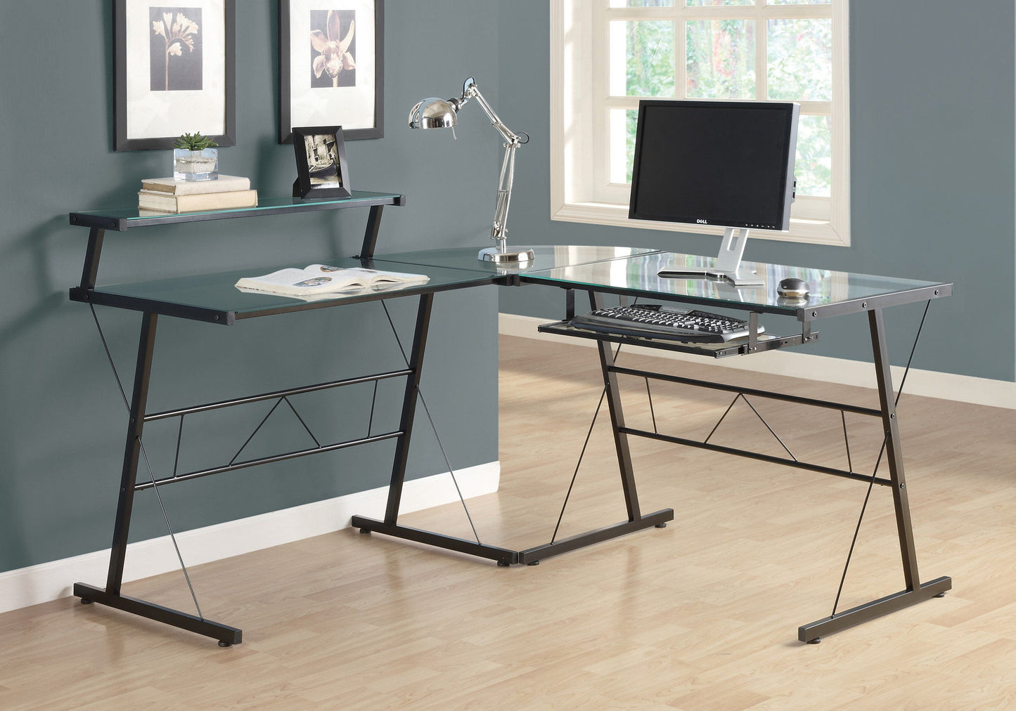 Computer Desk, Home Office, Corner, L Shape, Laptop, Durable Construction 8th Street