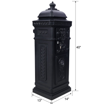 Mailboxs Residential Large-Capacity Letter Box, Rainproof Postbox Statue Daily Nest