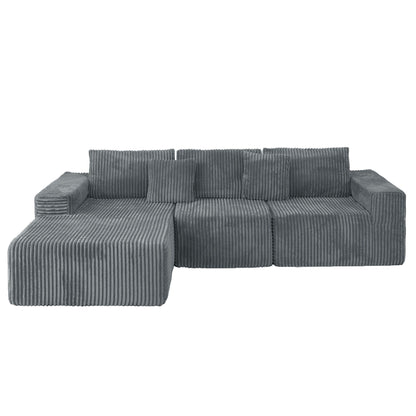 Modern Cloud Sectional Sofa With L-Shape Chaise Home Essentials
