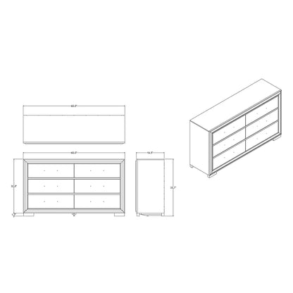 Adelaide - Dresser With Sleek Finish And Drawer Pulls Global Furniture USA