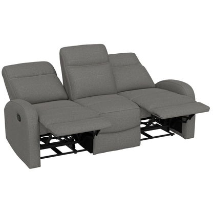 Manual Reclining Sofa With Dual Independent Recliners Emerald Home