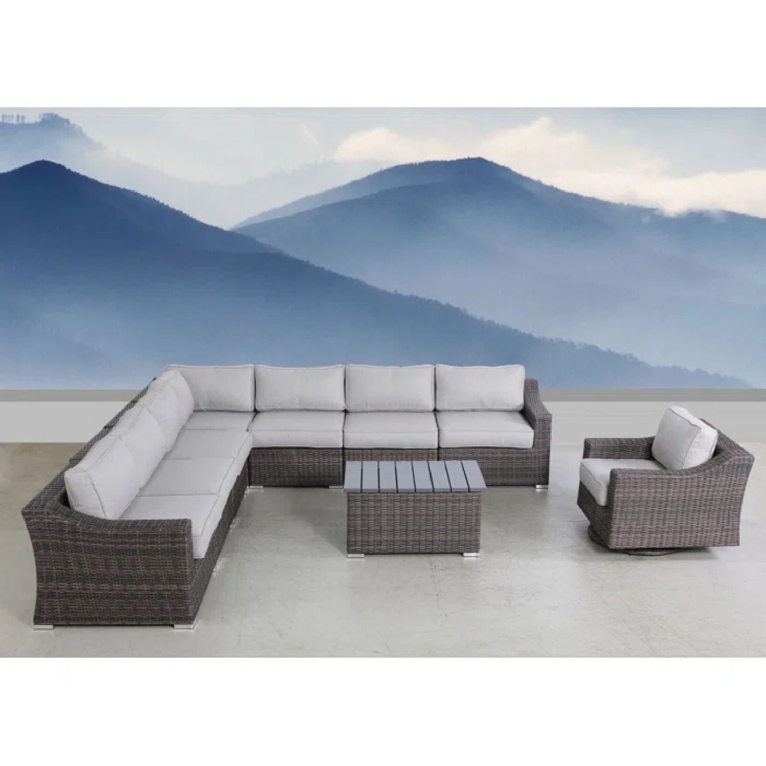 Stylish Sofa Seating Group With Cushions Perfect For Outdoor Gatherings LSI Patio Furniture