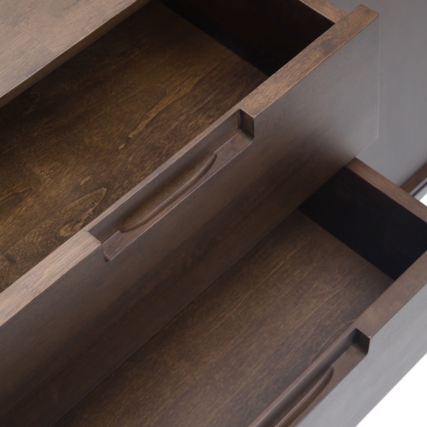 Banting - Mid Century Sideboard With Centre Drawers - Walnut Brown Simpli-Home