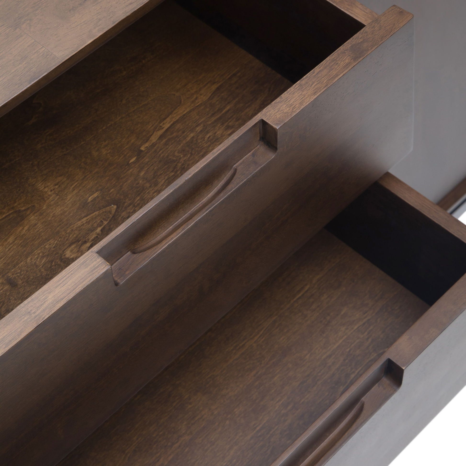 Banting - Mid Century Sideboard With Centre Drawers - Walnut Brown Simpli-Home