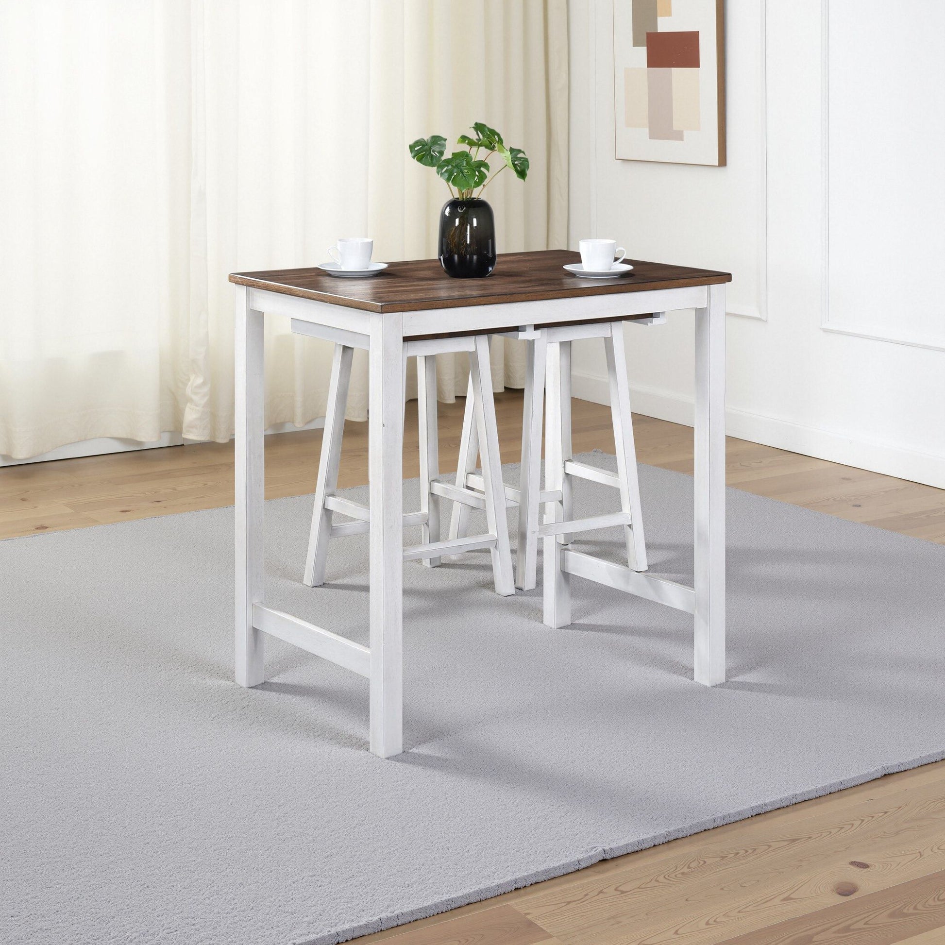 3 Pieces Counter Height Set Home Essentials