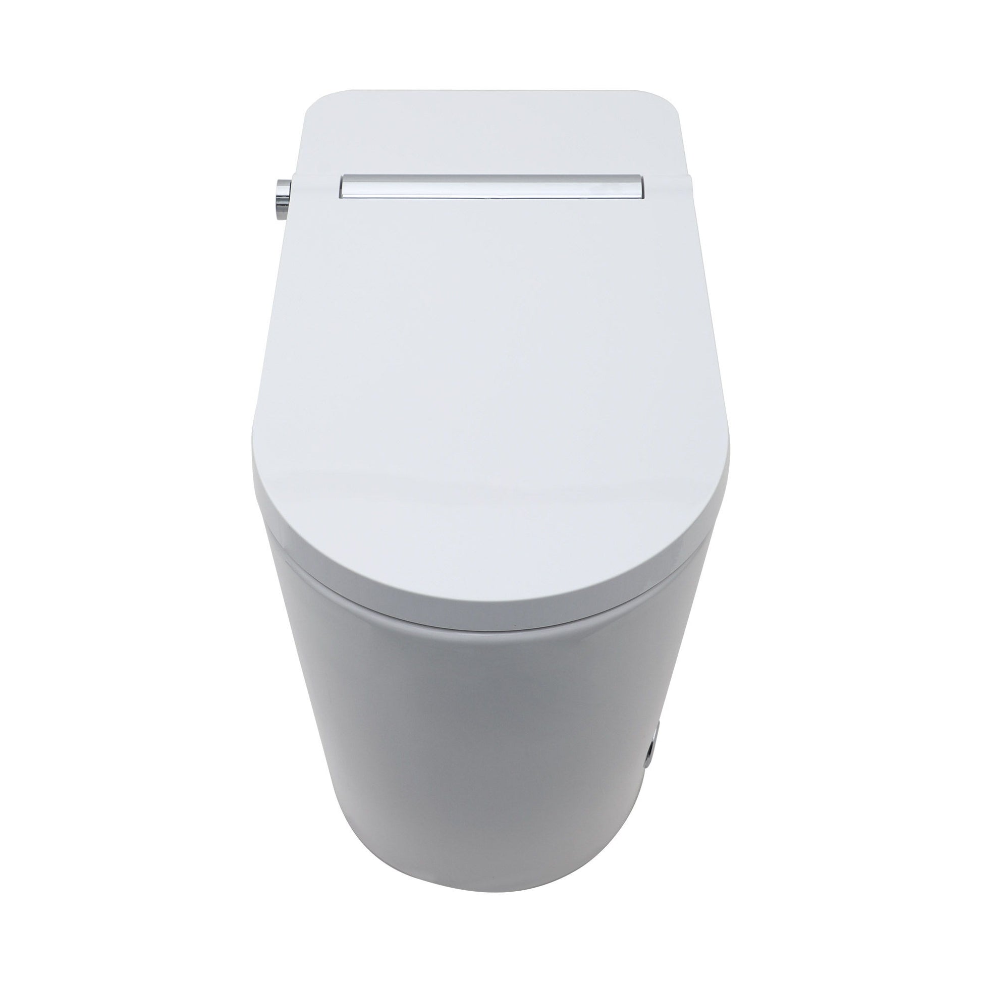 Smart Toilet With Bidet Built In, Auto Open & Close, Elongated Heated Seat, Foot Sensor Flush, LED Display, Warm Water Wash - White Daily Nest