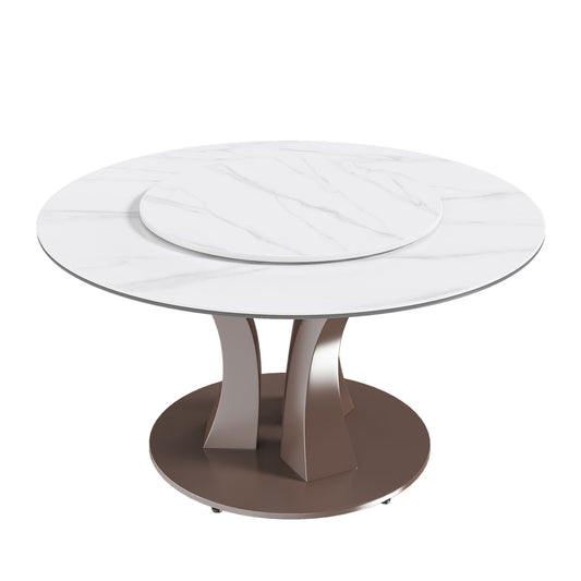 Table With Rotating Tray Scratch & Heat For Kitchen & Restaurant(Table Only - White Home Essentials