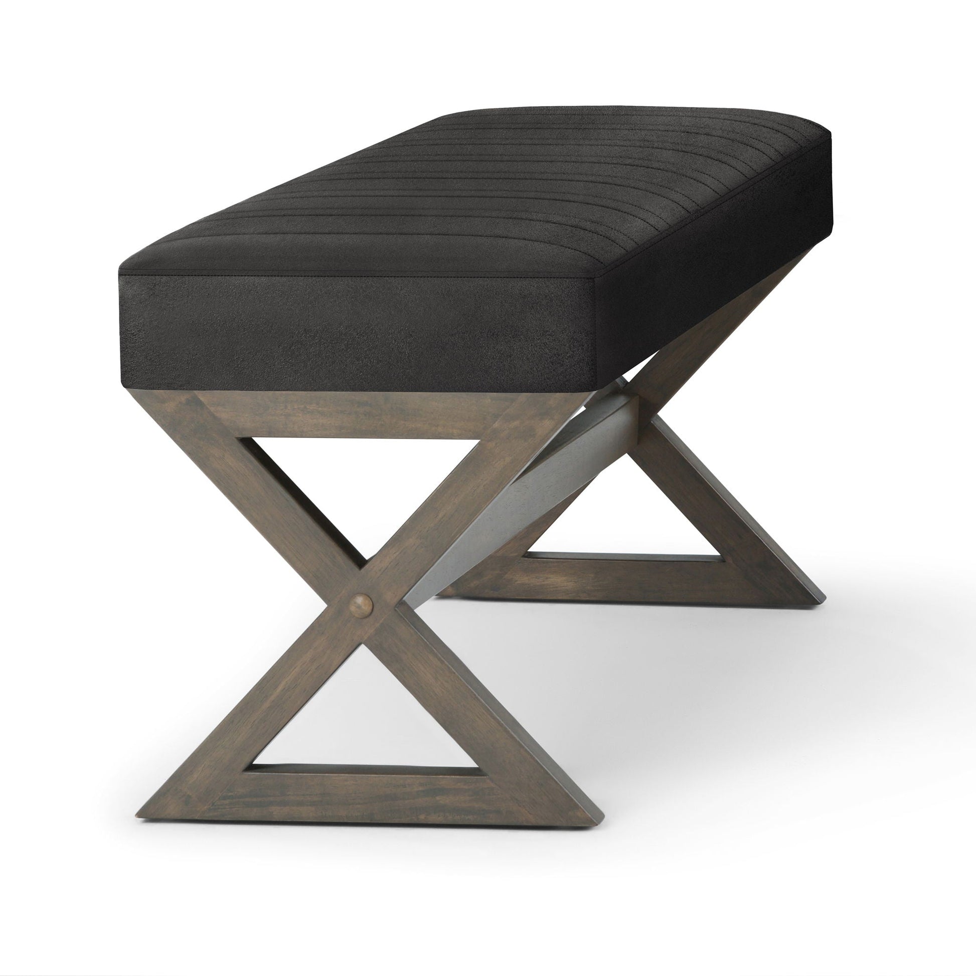 Salinger - Large Upholstered Ottoman Bench Simpli-Home