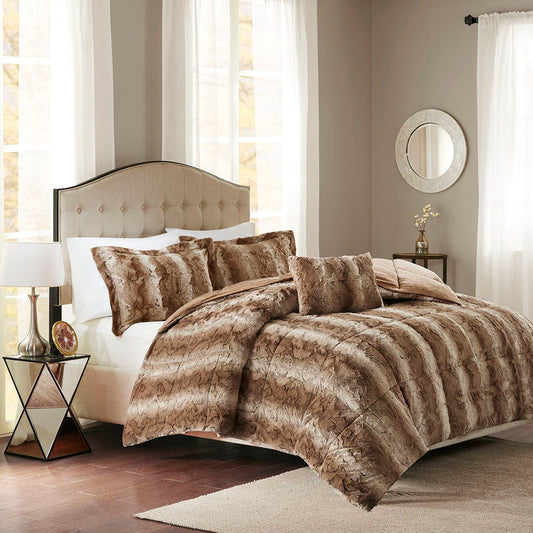 Zuri - Comforter (Set of 4) - Tan Madison Park