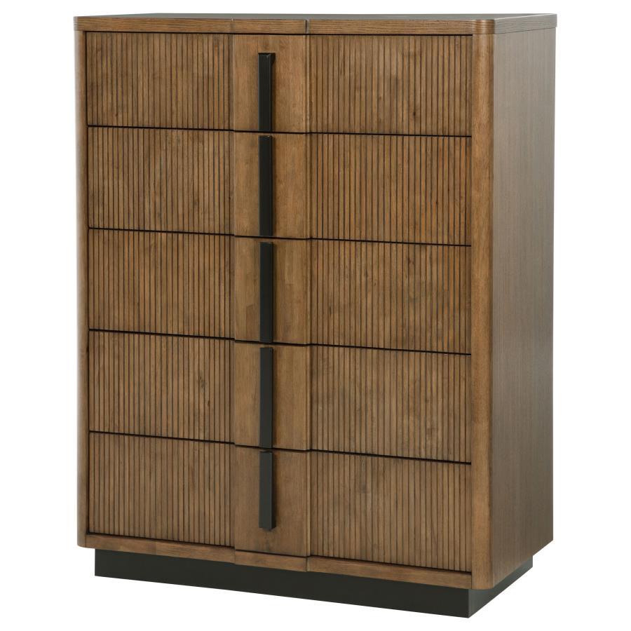 Terrace - 5-Drawer Chest Of Drawers - Ash Brown Coaster Fine Furniture