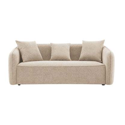 Keith - Sofa With 3 Pillows, Living Room Seating - Beige Home Essentials