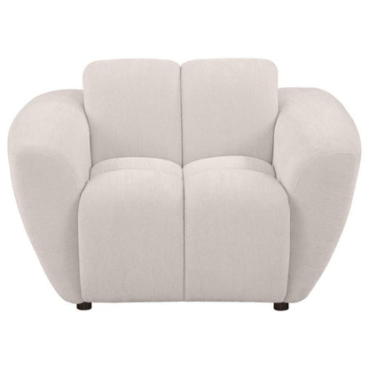 Destino - Chenille Upholstered Splayed Arm Accent Chair - Greige Coaster Fine Furniture
