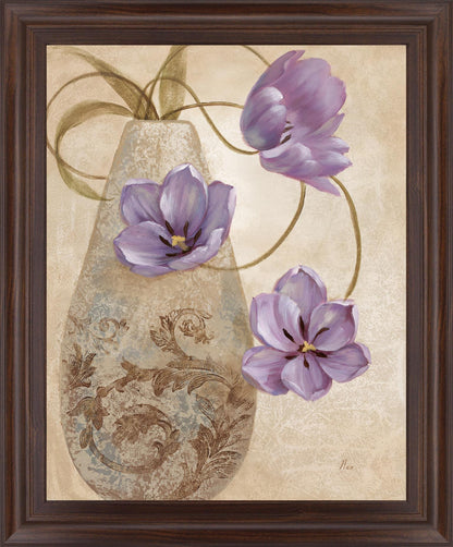 Twilight Petals - 28" x 34" Framed Wall Art Classy Art
