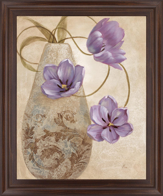 Twilight Petals - 28" x 34" Framed Wall Art Classy Art