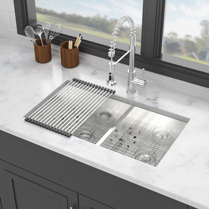 Modern Double Bowl Undermount Sink Design With 10" Deep Basins Daily Nest