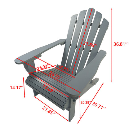 Outdoor Or Indoor Adirondack Chair - Walnut Home Essentials