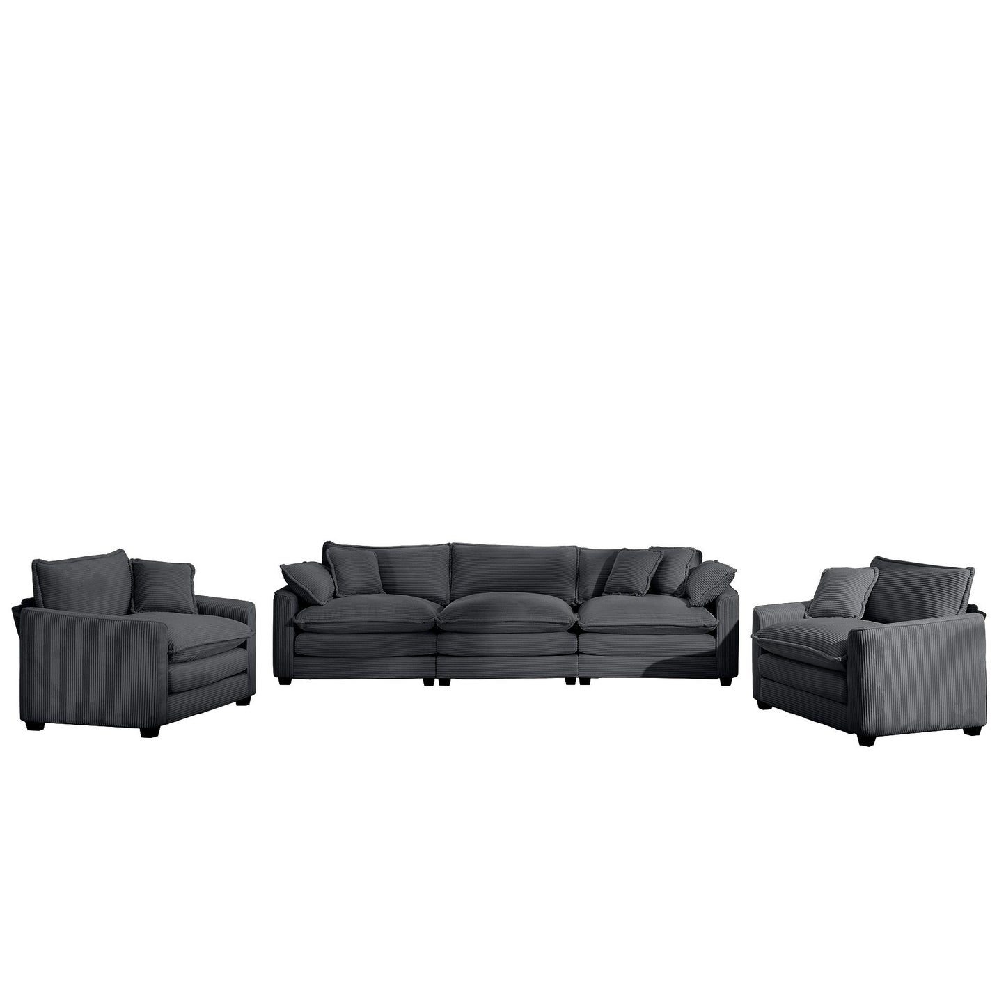 Elegant Oversized Sectional Sofa Set With Deep Seats And Flexible Layout Home Essentials