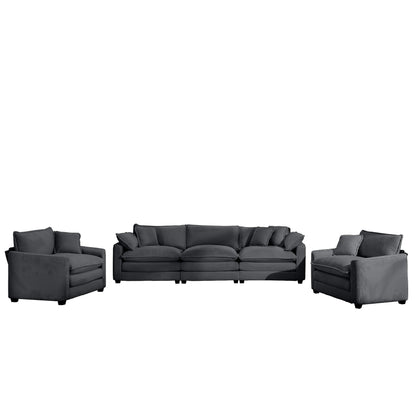 Elegant Oversized Sectional Sofa Set With Deep Seats And Flexible Layout Home Essentials