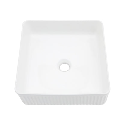 Modern Ceramic Rectangular Vessel Bathroom Sink Daily Nest