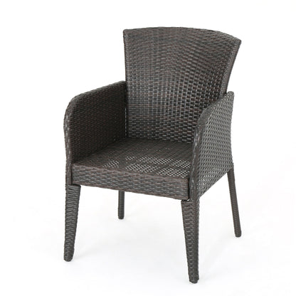 Anaya - Outdoor Wicker Dining Armchair (Set of 2) Noble House