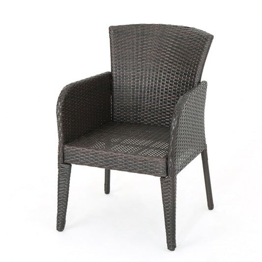 Anaya - Outdoor Wicker Dining Armchair (Set of 2) Noble House