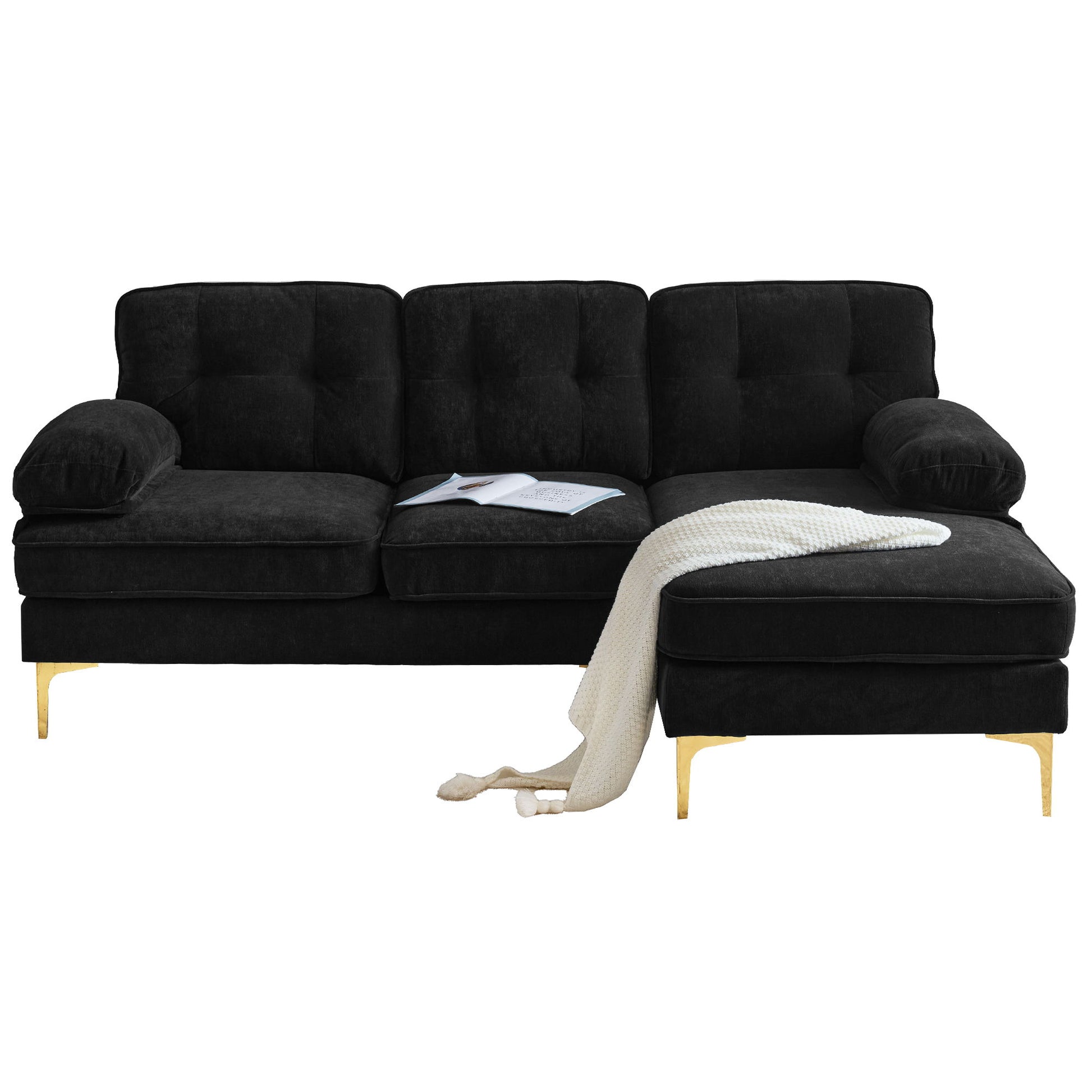 Modern L Shaped Sectional Sofa For Living Room Hearth and Haven