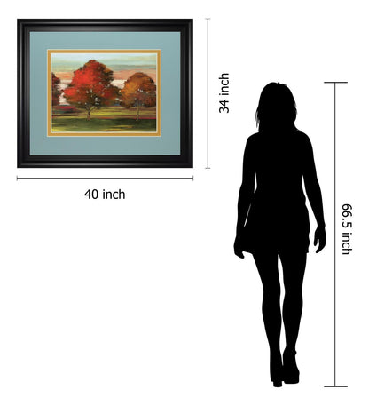 Tress In Motion By Alison Pearce - Framed Print Wall Art - Red Classy Art
