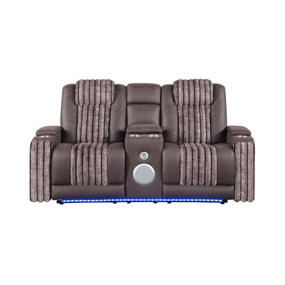 Duran - Power Reclining Loveseat With Power Headrest Global Furniture USA
