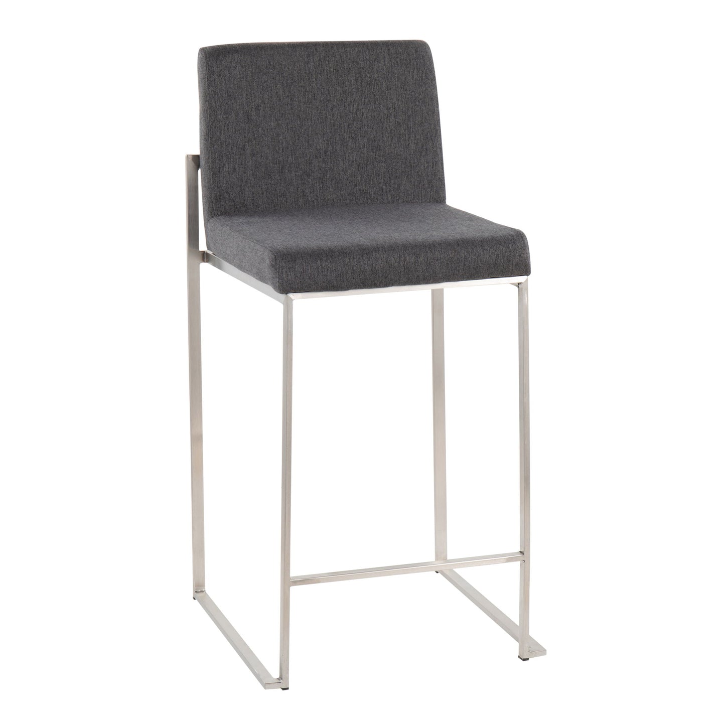 Fuji - Contemporary High Back Counter Stool, Functional Design Lumi Source