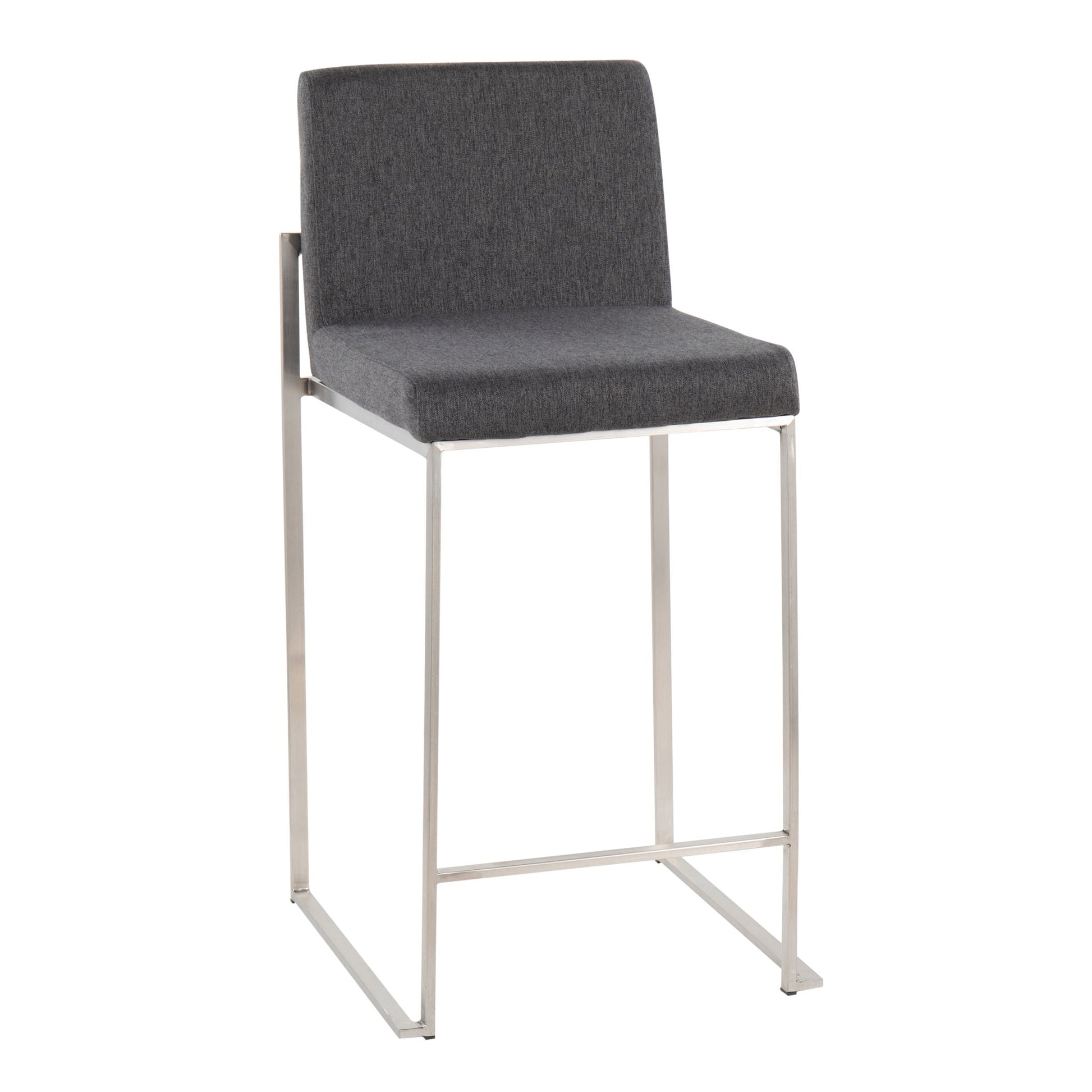 Fuji - Contemporary High Back Counter Stool, Functional Design Lumi Source