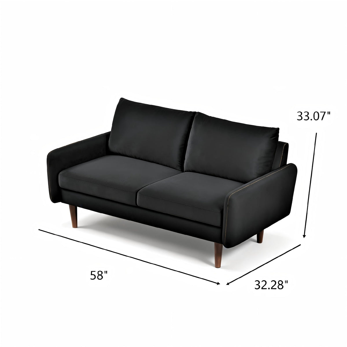 Kent - Loveseat, 2 Seater Sofa For Compact Living Spaces US Pride