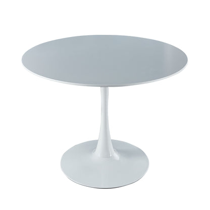 Tulip Table Mid-Century Dining Table With Round MDF Table Top, Pedestal Dining Table, End Table Leisure Coffee Table Home Essentials