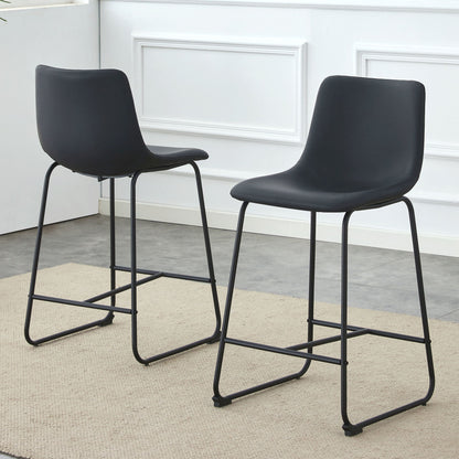 Retro Bar Chairs, Comfortable Stools (Set of 2) Home Essentials