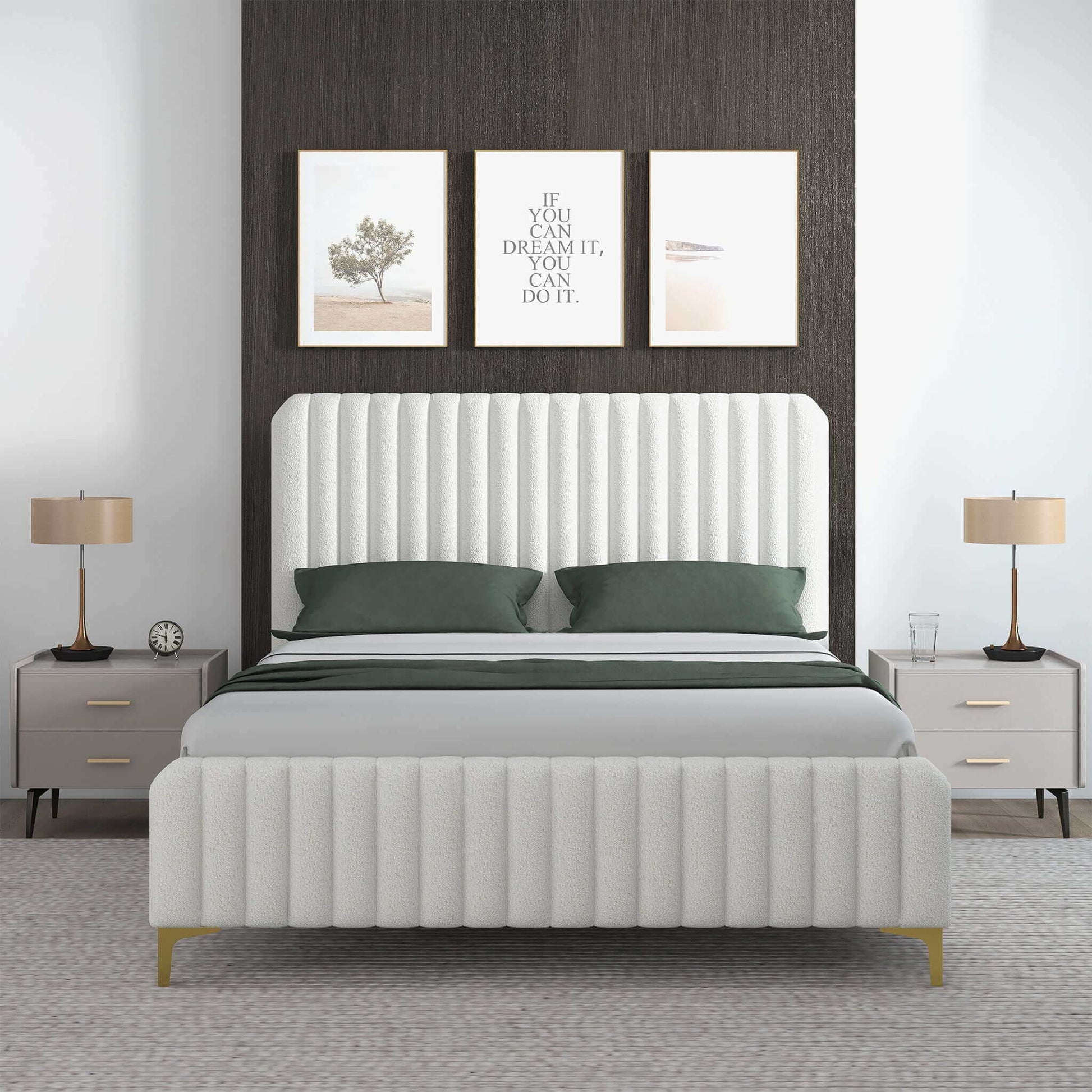Valery - Upholstered Platform Bed Ashcroft Furniture